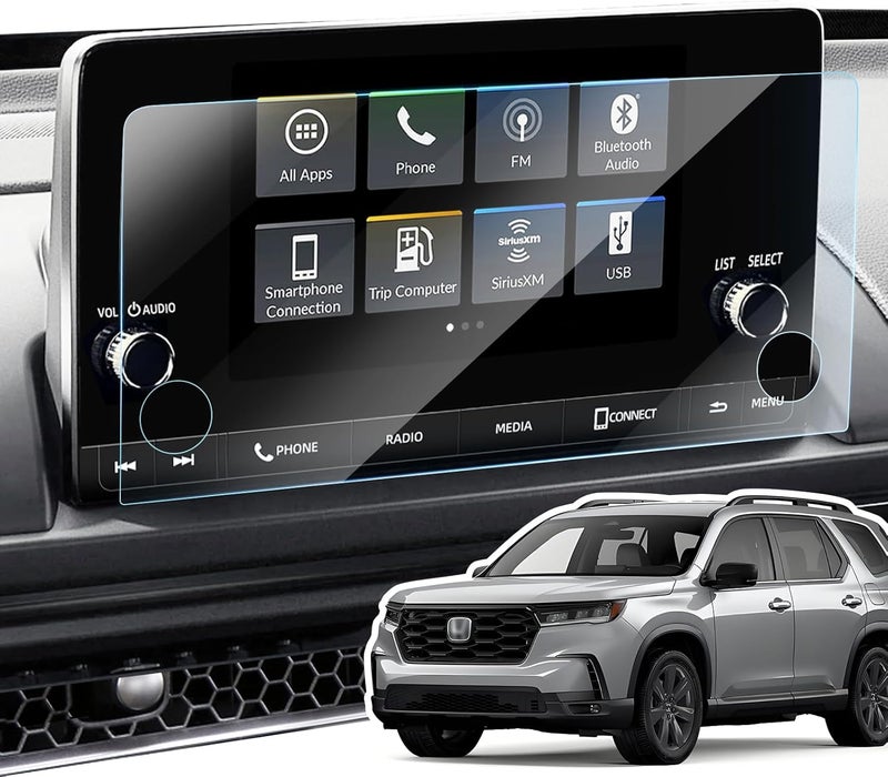 LANGBEAN Anti-Glare Matte 7-Inch Screen Protector for 2023-2025 Honda Pilot (LX/Sport) Infotainment Touchscreen, 9H Tempered Glass/Anti-Fingerprint 2024 2025 Pilot Accessories - Image 1
